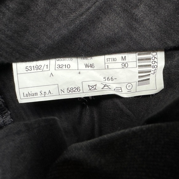 Men's Italian Gray Suit 52L Classic Style 2-Button 2-Piece LUBIAM Wool Suit - Picture 14 of 16